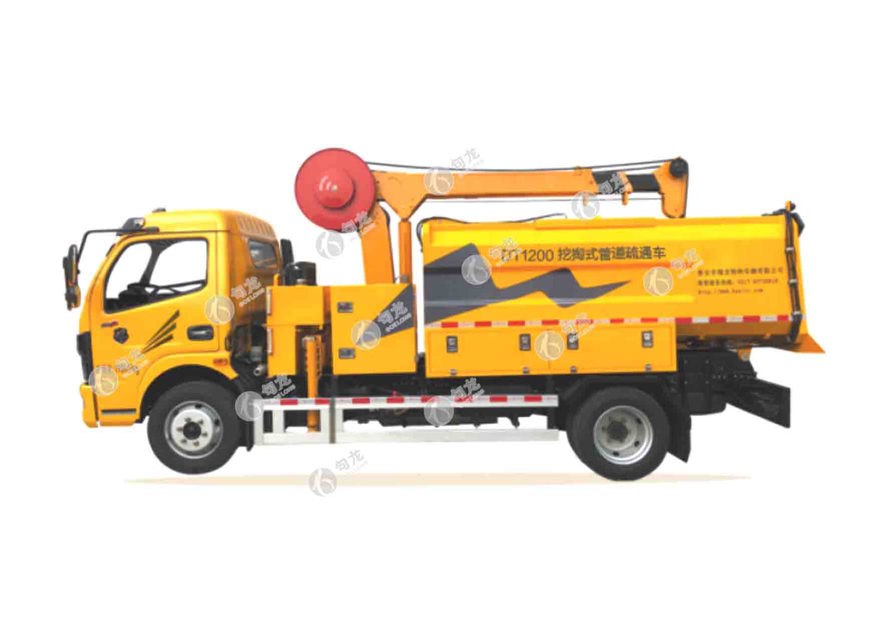 DT1200挖掏式管道疏通车系列